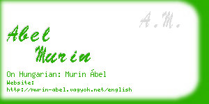 abel murin business card